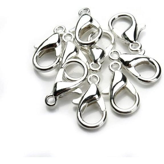 Lobster Clasp 50 pcs/Bag Alloy Jewelry Claw Clasps for Jewelry Making 23mmX12mm