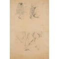 thumbnail image 2 of Fernand Cormon 11x14 Black Ornate Wood Framed Double Matted Museum Art Print Titled: Bird Study; Vanneau and Sarcelle, 2 of 5