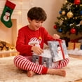 thumbnail image 4 of HYCLES Girls Christmas Pajamas Toddler Boy Kids Holiday Pajamas Set Santa PJS Size 2T-12Y Winter Sleepwear Children Clothes, 4 of 5