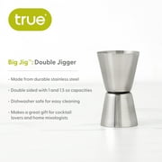 True Big Jig Stainless Steel Double Jigger, Home Bar, Party, 1oz and 1.5oz