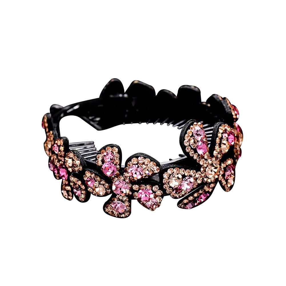 Women Girls Hair Clip Crystal Claw Ponytail Bun Holder Comb Hairpin Fashion Gift