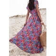 thumbnail image 3 of a.Jesdani 'Blossom Bloom Maxi Dress - Floral V-Neck Flair', 3 of 8