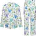 thumbnail image 6 of Top-kevin Womens Pajamas Set Christmas Nutcrackers Trees Soft Long Sleeve Sleepwear Button Down Sets, 6 of 12