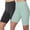 #01 Blue 【Daily Essentials: Mix & Match All Colors】, variant on Women's High Waisted Yoga Leggings with Shorts 2 Piece Set, Solid Color Stretchy Workout Pants, Tummy Control Athletic Gym Tights for Running Pilates Zumba Lounge Wear | Aestivo,Blue L