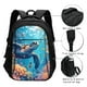 thumbnail image 3 of Balery Colorful Underwater Plant Turtle Mochila con carga USB para hombre y mujer - Mochila impermeable y antirrobo para portátil con puerto USB para viajes, trabajo, estudios y universidad, 3 of 7