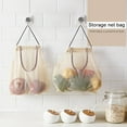 thumbnail image 3 of 3Pcs Mesh Storage Bags, Large Capacity Hanging Bags For Potatoes Onions Vegetables, Reusable Net Storage Tote Bags With Easy Access And Ventilation, 3 of 8