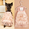 thumbnail image 2 of Dog Princess Dresses Lace Dress Love Pattern Design Summer Mesh Tutu Outfits, 2 of 7