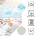 thumbnail image 6 of Coolnut Beautiful Wildflowers Bathroom Rug 24"×16",Non-Slip High Absorbent Bath Mat Rug Machine Washable Bahtub Mats Home Decor, 6 of 7
