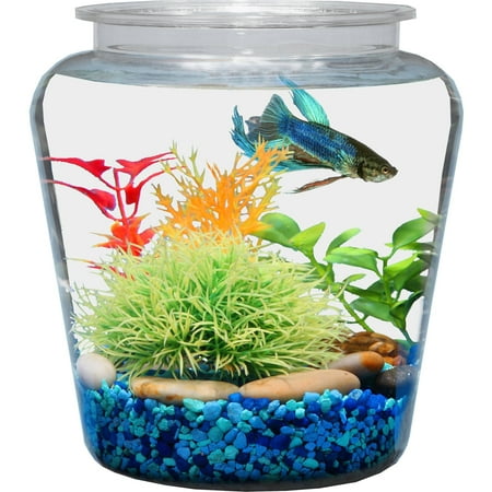 Hawkeye 1-Gallon Vase Fish Bowl with Break-Resistant (Best Fish Bowls Nyc)