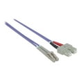 thumbnail image 3 of Intellinet Fiber Optic Patch Cable, OM4, LC/SC, 3m, Violet, Duplex, Multimode, 50/125 ��m, LSZH, Fibre, Lifetime Warranty, Polybag - Patch cable - SC multi-mode (M) to LC multi-mode (M) - 3 m - fiber optic - duplex - 50 / 125 micron - OM4 - halogen-free - violet, 3 of 5