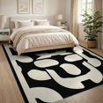 thumbnail image 3 of ODIKA 8'x10' Washable Area Rug Geometric Contemporary Interlocking Arch Abstract Mid Century for Dining Room, Large Office, Lounge, Non-Slip Chair-Friendly Mat, 3 of 7