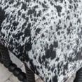 thumbnail image 2 of Uttermost Rancho Wood and Faux Cow Hide Small Bench in Black/White, 2 of 5