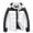 Black & White, variant on Men's Big Tall Winter Insulated Puffer Parka Jacket Coat Removable Hood Army Green 2XL