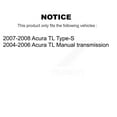thumbnail image 2 of TEC Front Rear Ceramic Brake Pads Kit for Car Acura TL KTC-100035, 2 of 10