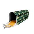 thumbnail image 6 of Fotbe Green Squares Mailbox Covers Post Letter Box Cover Garden Decor Standard Size-21x18 in, 6 of 9