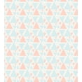 thumbnail image 3 of Neutral Color Duvet Cover Set, Triangles Geometric Hipster Minimalist Contemporary Art Deco, Decorative 3 Piece Bedding Set with 2 Pillow Shams, King Size, Peach Pale Blue and Coconut, by Ambesonne, 3 of 3