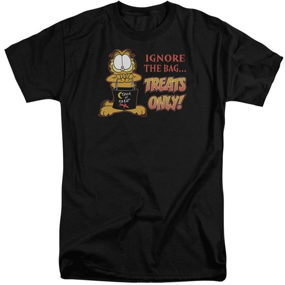 Garfield Treats Only S/S Adult Tall Black