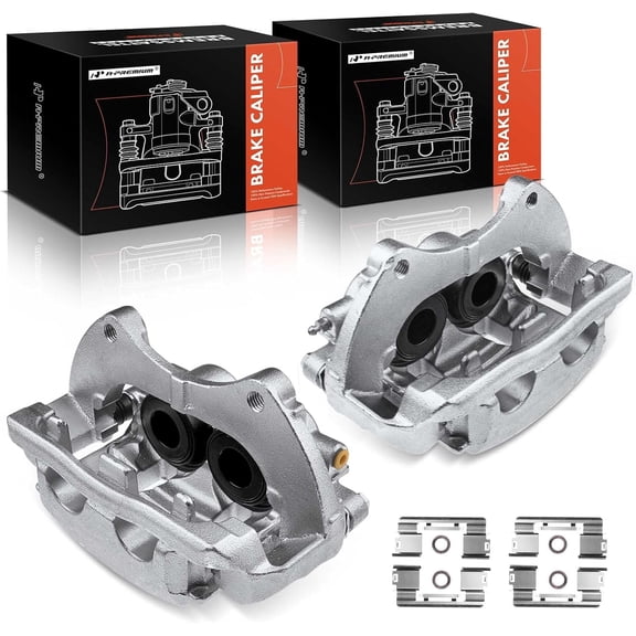 A-Premium Brake Caliper Assembly with Bracket Compatible with Cadillac SRX 2010-2016 Front Side 2-PC Set