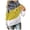 Yellow, variant on Quarter Zip Pullover Women Fall Winter Comfy Hooded Long Sleeve Batwing One Shoulder Color Block Graphic Hoodie Cotton Hoodies Sweatshirts(Black,XXL)