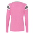 thumbnail image 2 of Ladies Long Sleeve Fanatic Tee 2Xl Power Pink/Slate/White, 2 of 3