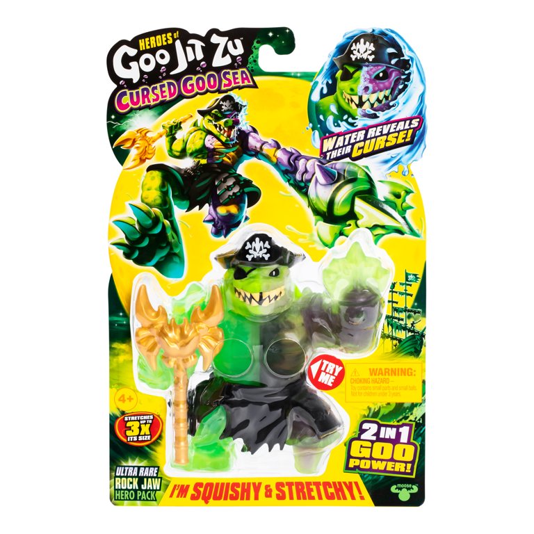 HGJZ Heroes of Goo Jit Zu Rockjaw Pack, Super Stretchy, Squishy