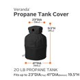 thumbnail image 2 of Outdoor Propane Bottle Dust Cover Oxford Cloth Gas Bottle Cover Waterproof Propane Tank Cover Protector with Storage Bag for Outdoor Propane Bottle Gas Bottle, 2 of 9