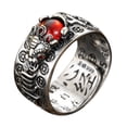 thumbnail image 1 of Mujeres Hombres Vintage Escultura Estiramiento Anillos Abierto Banda Ajustable Anillo de Halloween Piedra preciosa Perfecto para Halloween Accesorios de disfraces, 1 of 6