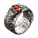thumbnail image 1 of Mujeres Hombres Vintage Escultura Estiramiento Anillos Abierto Banda Ajustable Anillo de Halloween Piedra preciosa Perfecto para Halloween Accesorios de disfraces, 1 of 6