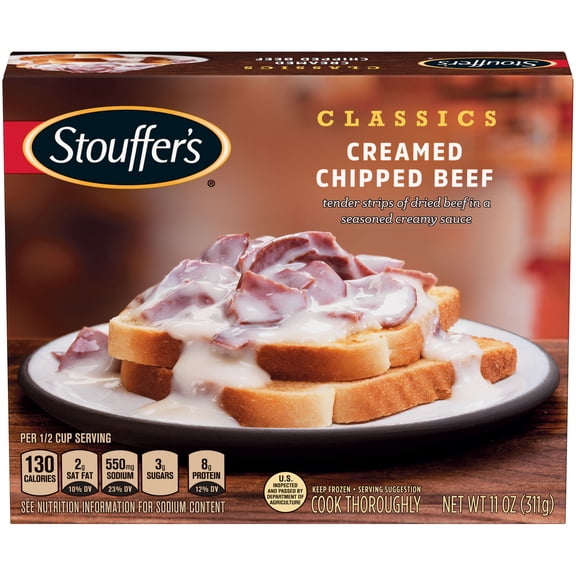Case of 12, Stouffer's, Creamed Chipped Beef Meal, 11 oz.