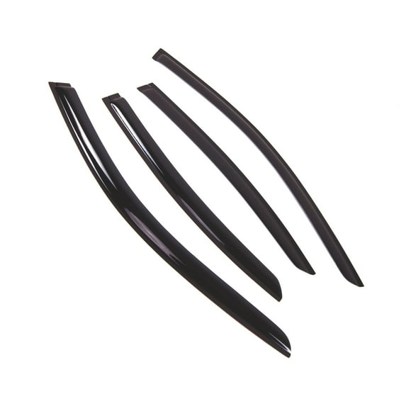 Car Window Rain Guard | Outside Mount Visors Auto Side Window Deflectors | Windows Visor Rain Shields Compatible with 2017-2018 Lexus ES350 | 4 Pcs Set, WD2-706B, Dark Smoke