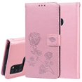 thumbnail image 1 of (Rose Gold)For Samsung Galaxy A21s Rose Embossed Horizontal Flip PU Leather Phone Case, 1 of 5