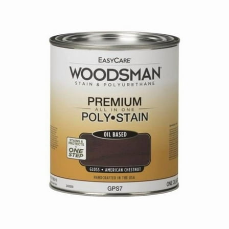 1 qt. Woodsman Stain & Polyurethane In One Oil-Base Gloss Stain, American Chestnut