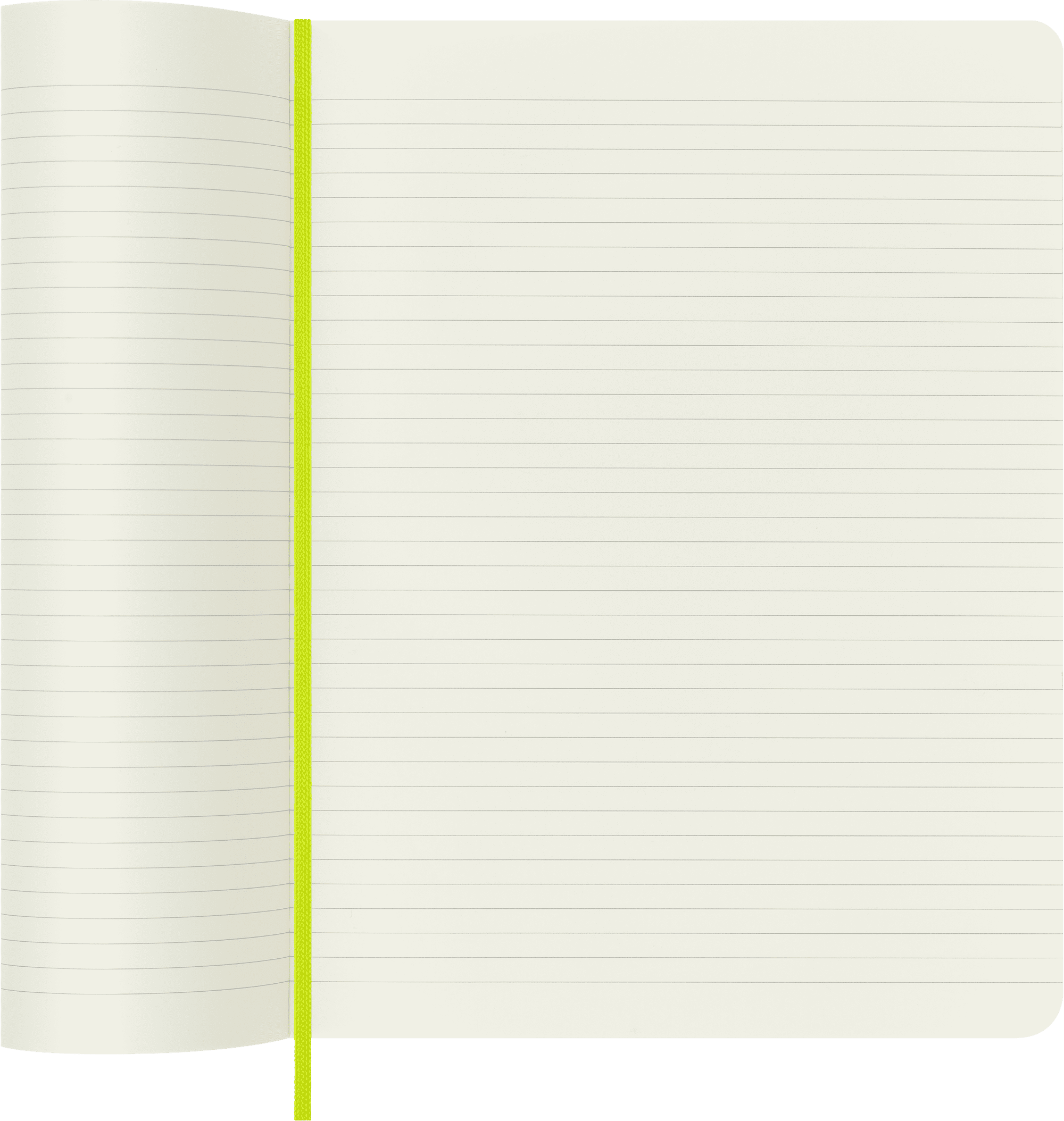 Moleskine Classic Notebook, Soft Cover, XL (7.5" x 9.75"), Ruled, Lemon Green
