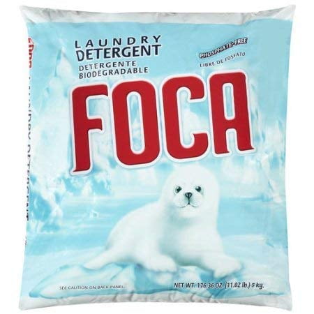 Detergente para ropa Foca 5 kg, uso pesado, bolsa de 11 lb