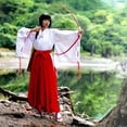 thumbnail image 3 of Inuyasha Ropa De Anime Bidimensional Miko Bellflower cos Kimono Japonés cosplay Disfraz, 3 of 3