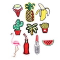 thumbnail image 2 of Apliques de parche, 10 piezas de parche de tela bordado, parche de ropa DIY, decoración de ropa, alta capacidad, 2 of 10