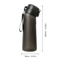 thumbnail image 3 of Botella de bebida de 650ML, taza reutilizable con sabor para acampar y senderismo, artículos para beber (mate) negro, 3 of 8