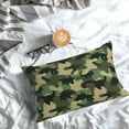 thumbnail image 5 of Honeii Camouflage Dinosaur Print Pillow Cases,Plush Throw Pillow Covers,Decorative Pillowcase for Sofa, Couch, Living Room-20"x30", 5 of 6