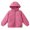 Hot Pink, variant on Kids Hooded Winter Coat Warm Thick Padded Coat Lightweight Insulated Puffer Jacket Waterproof Wind Resistant Packable Full Zip Cozy Thermal Outerwear