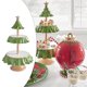 thumbnail image 3 of estante de bocadillos Estante para aperitivos de árbol de Navidad de postre Decoración de de doble capa para aniversarios Bodas Festivales Festivales Magideal estante de bocadillos, 3 of 7