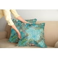 thumbnail image 2 of Ambesonne Dragonfly Throw Pillow Cover 2 Pack, Fantasy Flowers Mix, 18", Turquoise Amber, 2 of 5