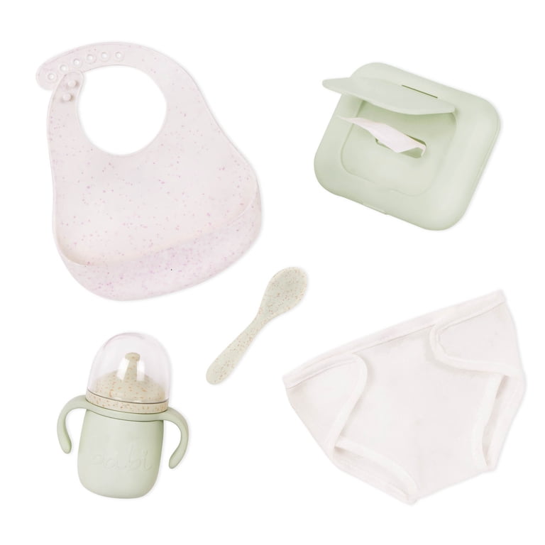 Lullababy Baby Doll Diaper Bag Set, Pink, 7 Pieces photo 7