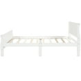 thumbnail image 6 of Llinc Store Modern Queen Size Wood Platform Bed with Headboard and Wooden Slat Support, White, 6 of 10