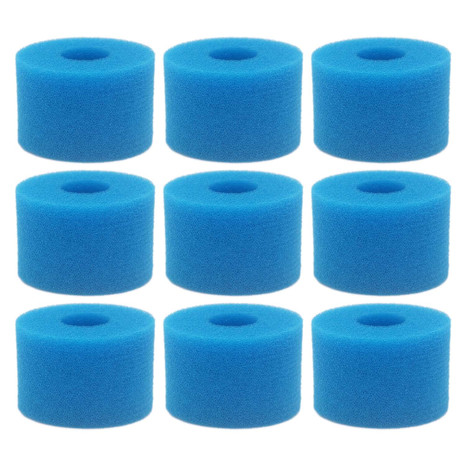S1 2* For Intex Pure Spa Reusable/Washable Foam Hot Tub-Filter Cartridge Type