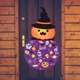 thumbnail image 5 of DIY Felt Halloween Pumpkin witch 25pcs Ornaments, Gifts for Kids Handmade Halloween Door Wall Hanging Decorations, 5 of 6