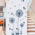 thumbnail image 6 of Farcauo 2 Set Dark Blue Dandelion Wall Decals Peel and Stick Dandelion Wall Stickers Large Floral Wall Stickers & Murals Flower Wall Decals for Living Room Bedroom Bathroom Door Vinyl Wall Art, 6 of 6