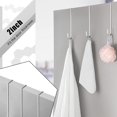 thumbnail image 4 of 12 Inch Christmas Wreath Hanger Hooks Over Door Metal Hooks Practical Clothes Towel Hanger Hooks for Christmas Front Door Decorations (Silver,2 Pieces), 4 of 7