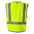 thumbnail image 4 of Kishigo High Visibility Safety Vest, Economy Single Pocket Hook-and-Loop Mesh Vest, Lime, Pack 6, 4XL, 4 of 5