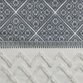 thumbnail image 4 of INK+IVY Mila Cotton Printed Curtain Panel with Chenille detail and Lining - 84" - Navy, 4 of 7