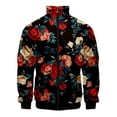 thumbnail image 3 of Chaqueta con estampado de flores antiguas en 3D para hombre, chaqueta de invierno para mujer, chaquetas con gráficos de flores de Harajuku, moda para niños, top vintage genial, 3 of 4